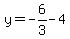 y=-6%2F3-4