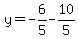y=-6%2F5-10%2F5