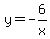 y=-6%2Fx