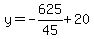 y=-625%2F45%2B20