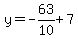 y=-63%2F10%2B7