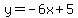 y=-6x%2B5