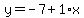y=-7%2B1%2Ax