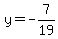 y=-7%2F19