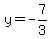 y=-7%2F3