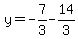 y=-7%2F3-14%2F3