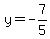y=-7%2F5