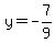 y=-7%2F9