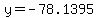 y=-78.1395
