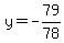y=-79%2F78