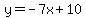 y=-7x%2B10