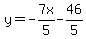y=-7x%2F5-46%2F5