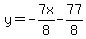 y=-7x%2F8-77%2F8