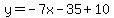 y=-7x-35%2B10