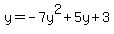 y=-7y%5E2%2B5y%2B3