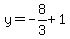 y=-8%2F3%2B1