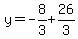 y=-8%2F3%2B26%2F3