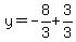 y=-8%2F3%2B3%2F3