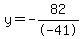 y=-82%2F-41