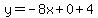 y=-8x%2B0%2B4