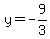 y=-9%2F3