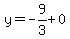 y=-9%2F3%2B0