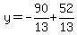 y=-90%2F13%2B52%2F13
