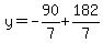 y=-90%2F7%2B182%2F7