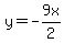y=-9x%2F2