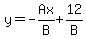 y=-Ax%2FB%2B12%2FB