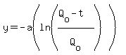 y=-a%28ln%28%28Q%5Bo%5D-t%29%2FQ%5Bo%5D%29%29