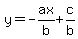 y=-ax%2Fb%2Bc%2Fb