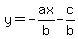 y=-ax%2Fb-c%2Fb