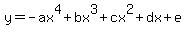 y=-ax%5E4%2Bbx%5E3%2Bcx%5E2%2Bdx%2Be