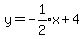 y=-expr%281%2F2%29x%2B4