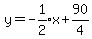 y=-expr%281%2F2%29x%2Bexpr%2890%2F4%29