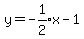 y=-expr%281%2F2%29x-1