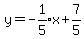 y=-expr%281%2F5%29x%2Bexpr%287%2F5%29