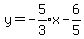 y=-expr%285%2F3%29x-expr%286%2F5%29