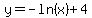 y=-ln%28x%29%2B4