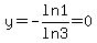 y=-ln1%2Fln3=0