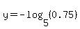 y=-log%285%2C%280.75%29%29