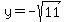 y=-sqrt%2811%29