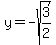 y=-sqrt%283%2F2%29