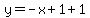 y=-x%2B1%2B1