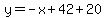 y=-x%2B42%2B20
