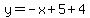 y=-x%2B5%2B4