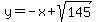 y=-x%2Bsqrt%28145%29