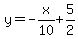 y=-x%2F10%2B5%2F2