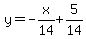 y=-x%2F14%2B5%2F14